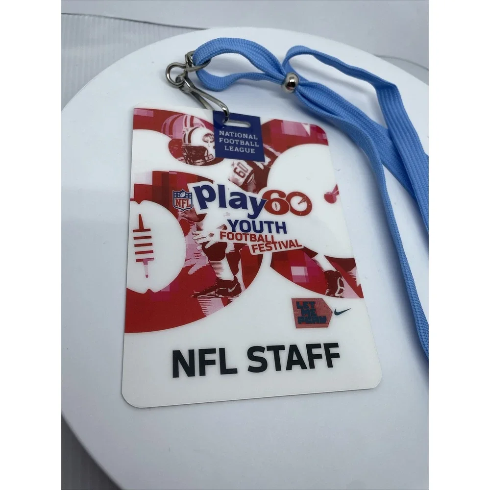 Official NFL STAFF Badge And Lanyard Play 60 Youth Football Festival‎
